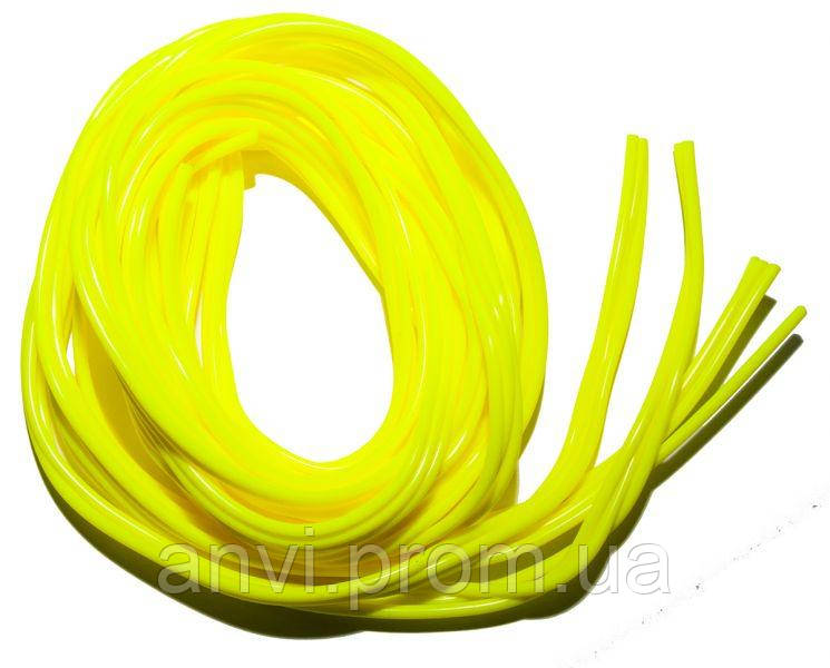 Кембрик силіконовий флюоресцентний 10 м жовтий Ø0.8*1.5mm