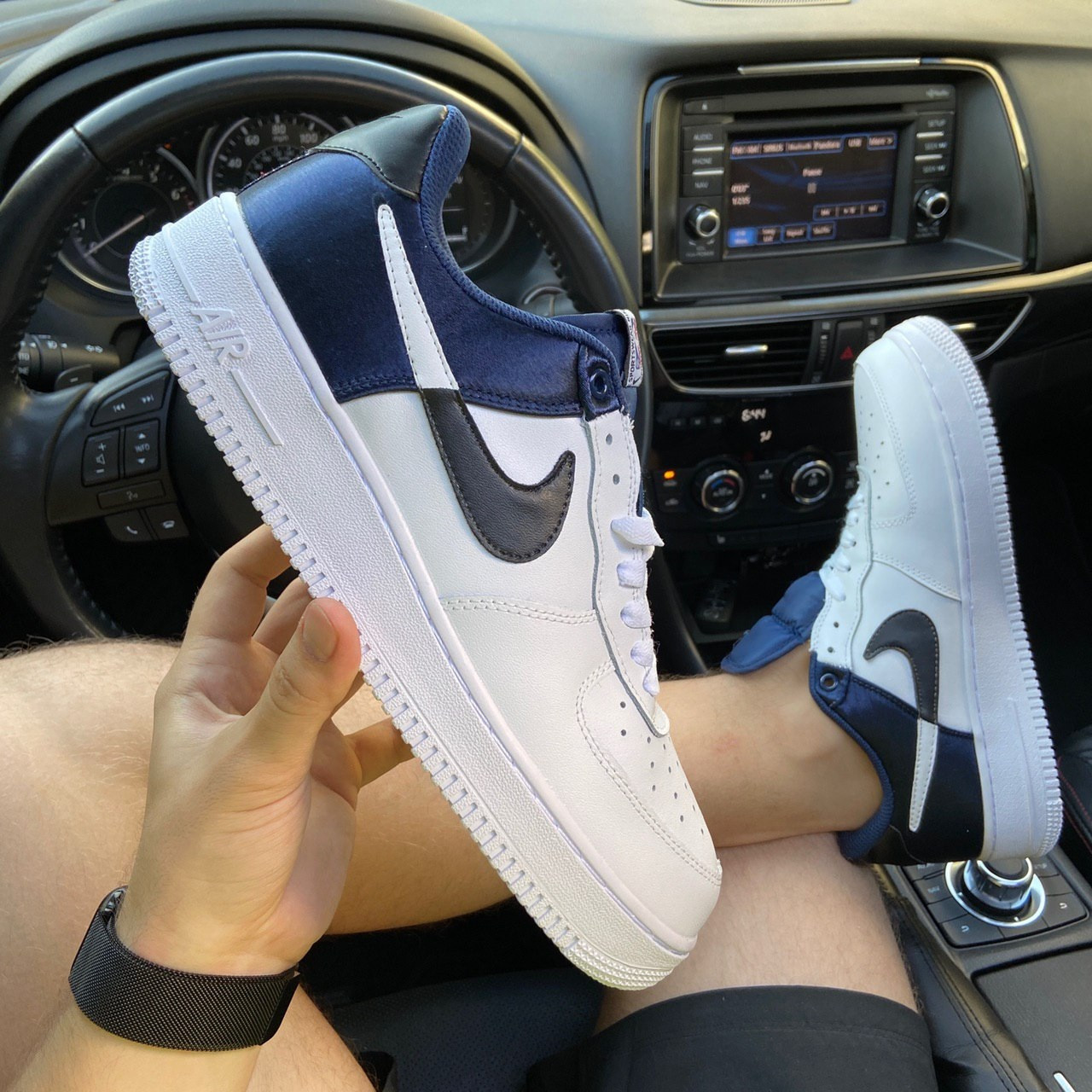 Чоловічі кросівки Nike Air Force 1 LV8 1 NBA White Blue, чоловічі кросівки найк аір форс 1 лв8