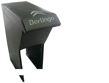 Підлокітник Citroen Berlingo (з вишивкою, сірий)