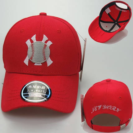 Кепка Бейсболка New York Yankees NY MLB Нью-Йорк Янкіз М'яч Червона, фото 3