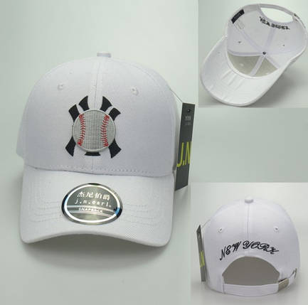 Кепка Бейсболка New York Yankees NY MLB Нью-Йорк Янкіз М'яч Біла, фото 3