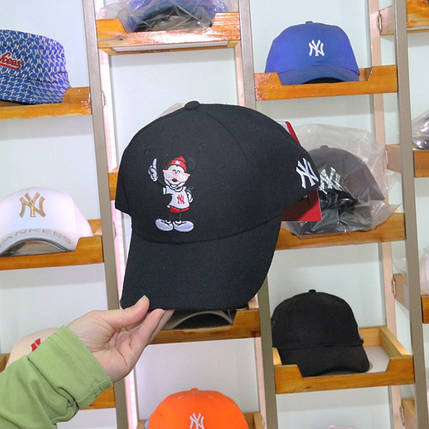 Кепка Бейсболка New York Yankees NY MLB Mickey Нью-Йорк Янкіз Міккі чорна, фото 1