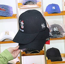 Кепка Бейсболка New York Yankees NY MLB Mickey Нью-Йорк Янкіз Міккі чорна, фото 3