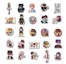 Набір вінілових наклейок стикерів Стикерпак Аніме Ханако кун стикеромбінг на автотелефон ноутбук стіну 50 шт., фото 5