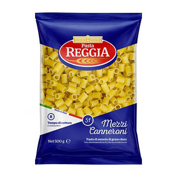 Макарони Pasta Reggia 51 Mezzi canneroni 500 г