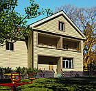 Сайдинг Блок Хаус бежевий двопереломний 3100х320 (мм), фото 2