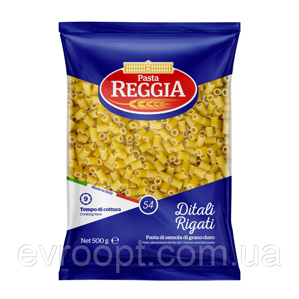 Макарони Pasta Reggia 54 Ditali Rigati 500 г, фото 1