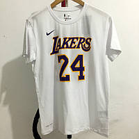 Футболка белая Nike Bryant 24 команда Lakers NBA Dri-Fit Коби Брайант Лейкерс