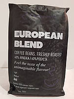 Кава зернова (40% арабіка і 60% робуста European blend, 1кг CoffeeBulk