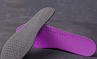 Спортивные стельки для обуви фиолетовые, 28см (обрезаются)
