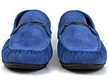 Взуття великих розмірів чоловіча замшеві мокасини сині літні перфорація Rosso Avangard ETHEREAL Sea Vel BS, фото 3