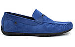 Взуття великих розмірів чоловіча замшеві мокасини сині літні перфорація Rosso Avangard ETHEREAL Sea Vel BS, фото 4