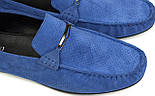 Взуття великих розмірів чоловіча замшеві мокасини сині літні перфорація Rosso Avangard ETHEREAL Sea Vel BS, фото 7