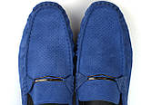 Взуття великих розмірів чоловіча замшеві мокасини сині літні перфорація Rosso Avangard ETHEREAL Sea Vel BS, фото 9