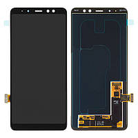 Дисплей для Samsung Galaxy A8 Plus A730 (2018), модуль в сборе (экран), черный, OLED