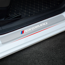 Карбонові наклейки на пороги для БМВ BMW M Performance E46 E39 E90 E60 E36 X1 X3 X4 X5 X6 3 5 серії, фото 3