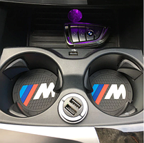 Антискользящий силиконовый коврик в подстаканник для BMW M3 M5 M6 X1 X3 X5 X6 E34 E39 E36 E60 E90 E46, фото 5