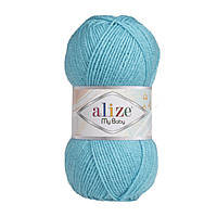 Пряжа Alize My Baby , цвет 287 светло - бирюзовый