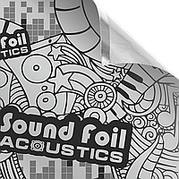 Шумоізоляція Авто ACOUSTICS SOUND FOIL 50х70 мм Обешумка Віброізоляція Шумка Шумоізоляція Вібросумоізоляція