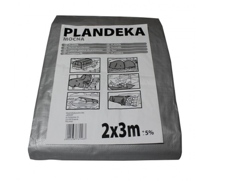 Тент Plandeka Mocna 2х3 срібний металік, фото 1