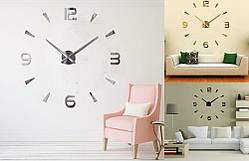 Великі настінні 3Д годинник Original Diy Clock 3D Всі моделі 3 кольори