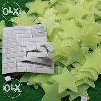 Світяться зірки наклейки на стіну,стелю Фосфорні зірочки 100 шт