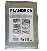 Тент Plandeka Mocna 4х6 срібний металік