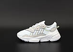 Жіночі кросівки Adidas Ozweego білі рефлективні. Фото в живу. топ, фото 4