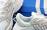 Жіночі кросівки Adidas Ozweego білі рефлективні. Фото в живу. топ, фото 8