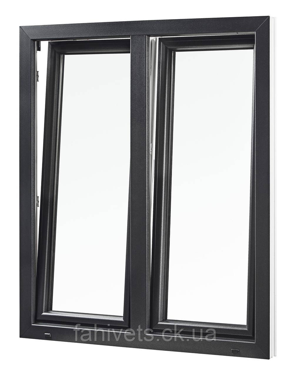 Вікна типу "Преміум" із профілю WDS 8S, з двокамерним енергозберігаючим склопакетом,розміри (1300х1400)