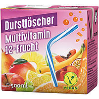 Чай холодний (крижаний) мультивітамінний Durstloscher 500 мл з трубочкою Німеччина