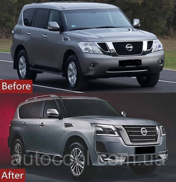 Рестайлінг комплект Nissan Patrol 2010+ г.в. у стиль 2020, фото 1