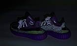 Жіночі кросівки Adidas Yeezy Boost 350 V2 рефлектив повний, кросівки адідас ізі буст 350 в2, Yeezy 350 V2, фото 6
