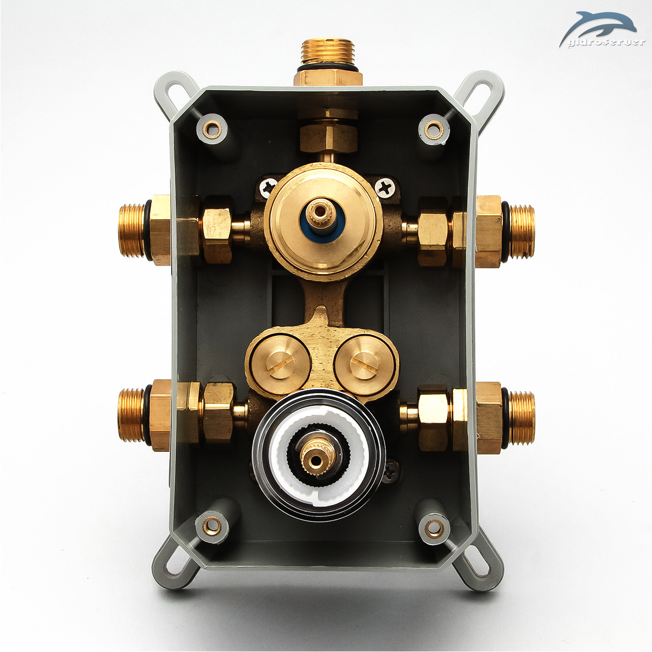 Душова система прихованого монтажу LQST-02 із термостатичним змішувачем.