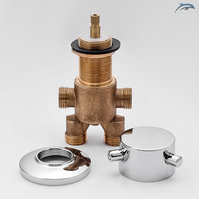 Вбудовуваний змішувач, перемикач для гідромасажних ван, джакузі J - 7032 на два режими роботи.