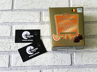 Цукерки в коробці шоколадні (трюфель з апельсином) Maitre Truffout Truffles Orange, 200 г, Бельгія