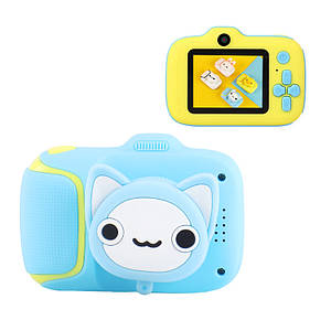 Дитячий цифровий фотоапарат Smart Kids TOY G7 Kitty Блакитний 40MP