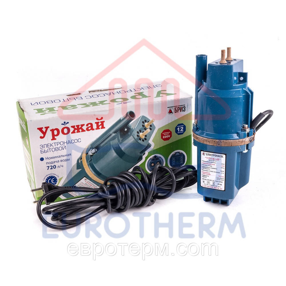 Вібраційний насос Врожай (з верхнім забором води), фото 1