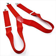 Підтяжки Weatro 0031Y-new Червоні, фото 3