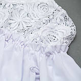 Біла гіпюрова блуза з довгим рукавом SmileTime Susie, фото 3