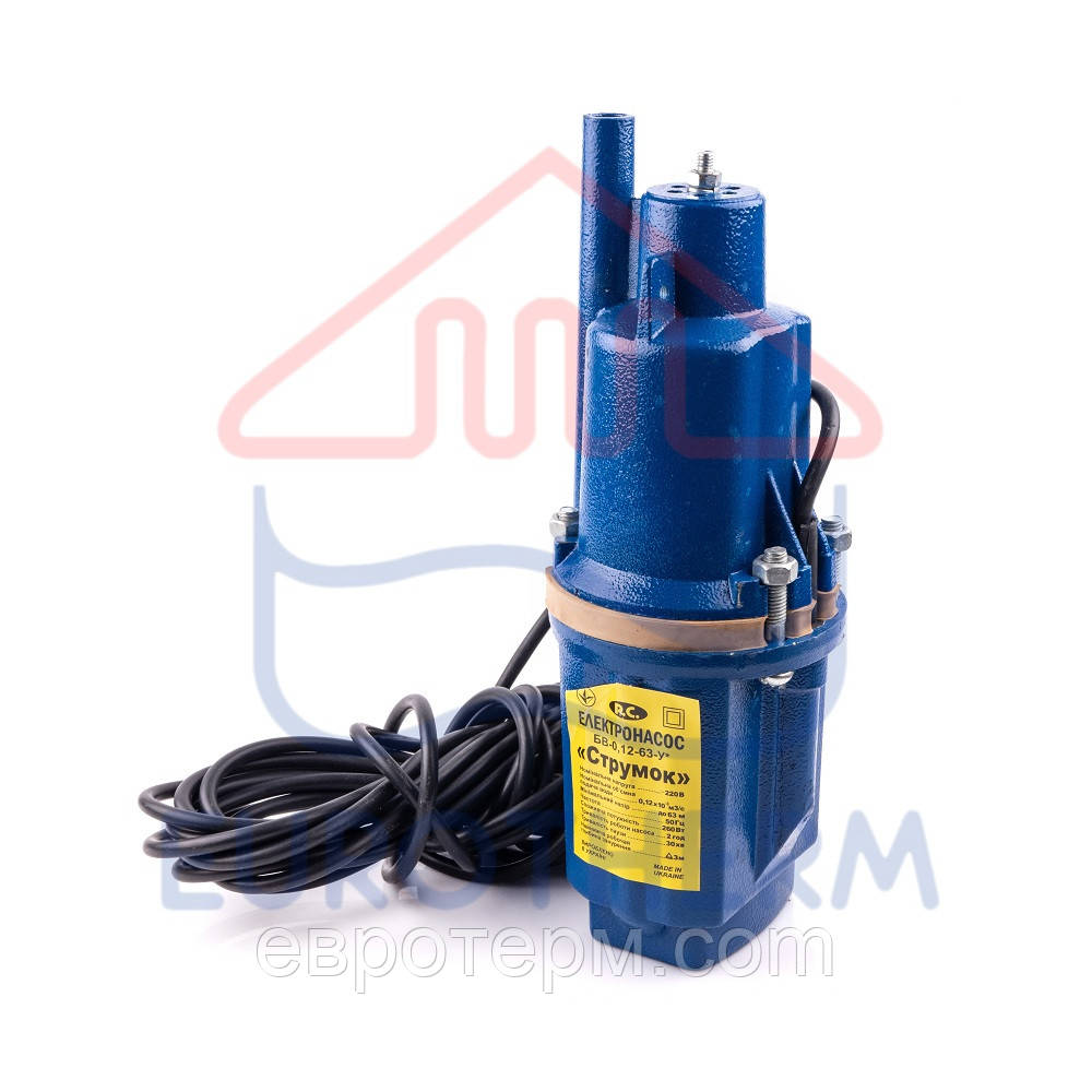 Вібраційний насос Струмок БВ-0,12-63-У (верхній забір води), фото 1