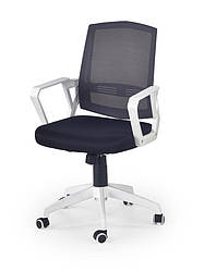 Крісло офісне ASCOT чорно/біло/сірий, тканина