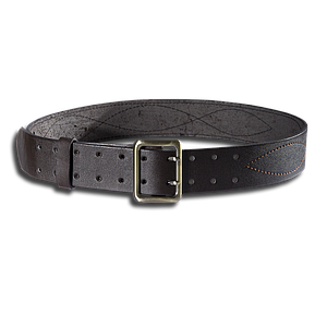 Офіцерський ремінь "Портупея" Коричневий — шкіряний, з латунною пряжкою