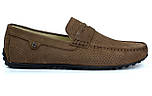 Взуття великих розмірів чоловіча коричневі літні мокасини нубук Rosso Avangard ETHEREAL CappuccBroNubPerfBS, фото 4