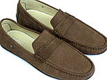 Взуття великих розмірів чоловіча коричневі літні мокасини нубук Rosso Avangard ETHEREAL CappuccBroNubPerfBS, фото 7