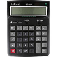 Калькулятор електронний Brilliant 12-розрядний 155 x 201 x 35 мм чорний (BS-555)