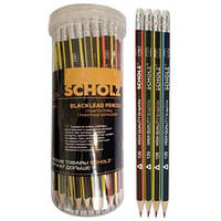 Олівець чорнографітний з гумкою трикутний Scholz (126)