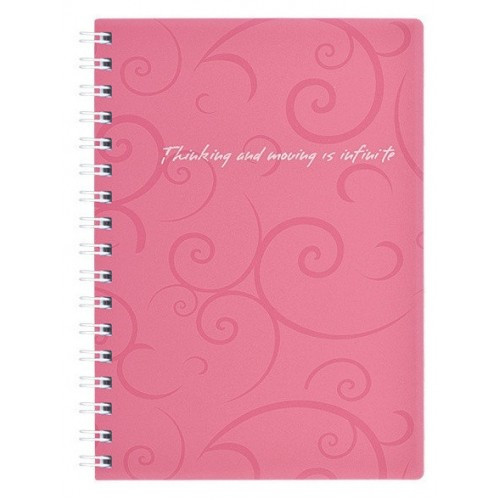 Зошит Barocco А6 у клітинку Buromax 80 аркушів рожевий (ВМ.2589), фото 1