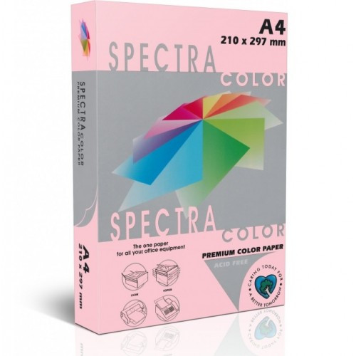 Папір Sinar Spectra А4 80 г/м2 500 аркушів рожевий (140), фото 1
