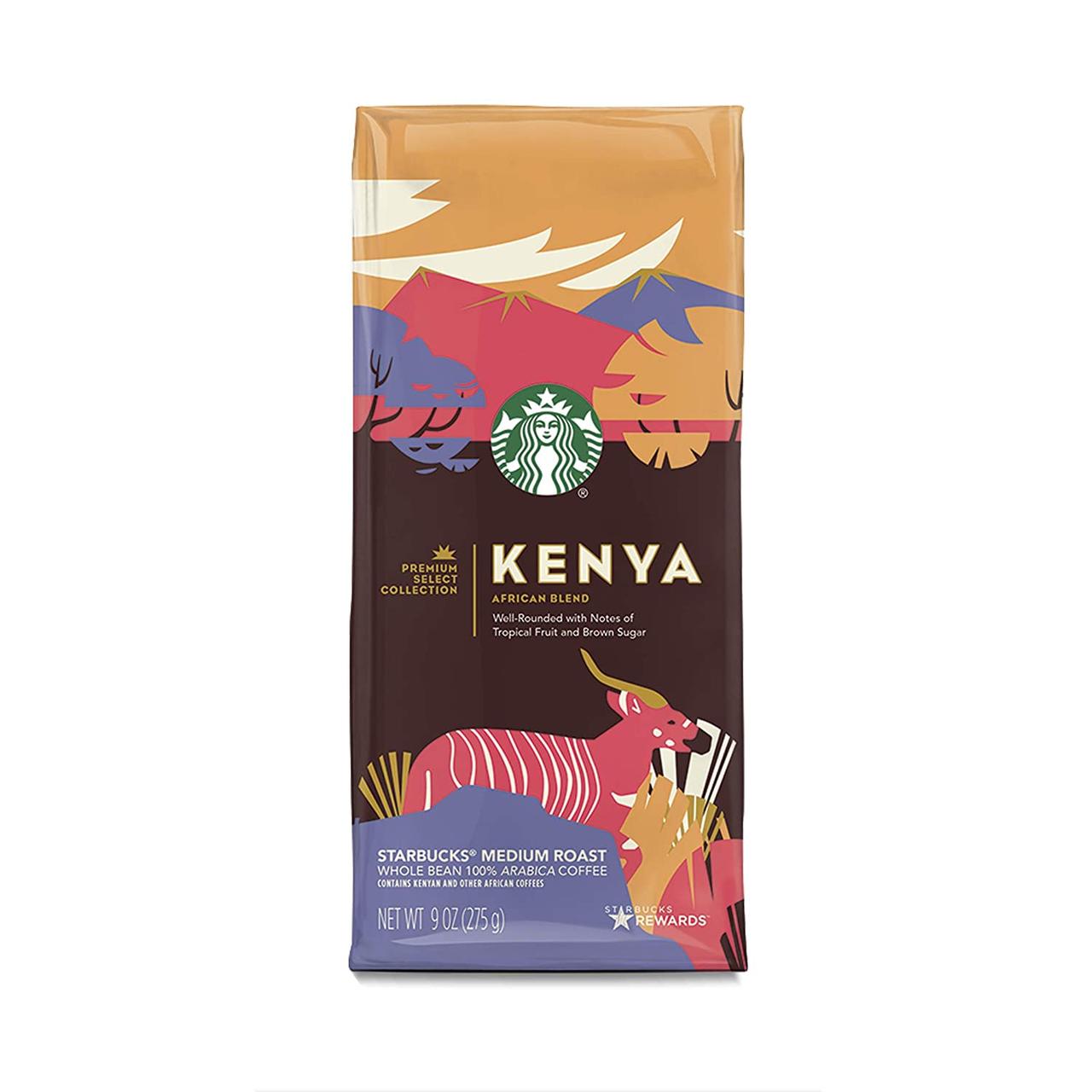 Кава в зернах Starbucks Kenya African Medium Roast Coffee 275g